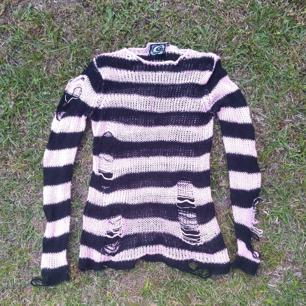 Courtney Distress Knit Sweater